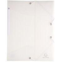 Lot de 30 chemises à élastique 3 rabats PP 5/10e Chromaline A4 incolore - Image principale