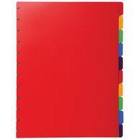 Intercalaires polypropylènes couleurs pour porte-vues à anneaux thumbnail image 3