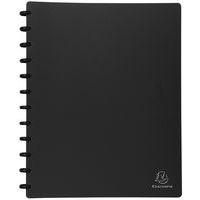 Lot de 4 Protège-doc. à ann. et pochet. détachables 60 vues A4 noir - Image principale