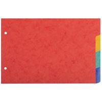 Lot de 10 Intercal. fiches brist cte lustr. 225g/m2 4 pos A5 148x210mm - Image principale