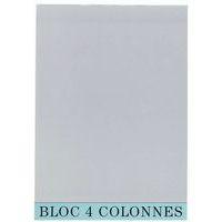 Lot de 5 Bloc de contrôle comptable - 4 colonnes - Image 2
