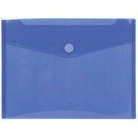 Lot de 10 Sachet de 5 pochettes-enveloppes polypropylène - A4 - Bleu - Image principale