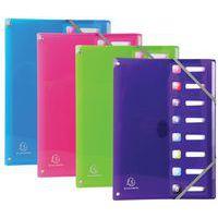 Trieur extensible 8 compartiments IDERAMA PP - A4 - 4 couleurs assorti