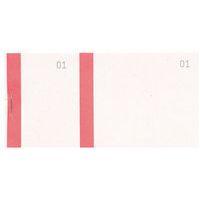 Lot de 50 Bloc vendeur couleur rge 100 feuil. double num. 6 ,6x13,5cm - Image principale