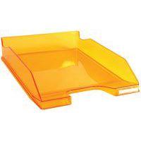 Lot de 6 Corbeille à courrier MIDI-COMBO orange transparent - Image principale