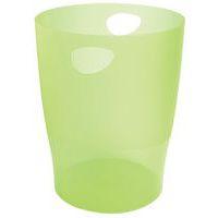 Lot de 8 Corbeille à papier 15 litres ECOBIN vert pomme transparent - Image principale