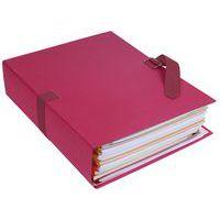 Lot de 10 chemises papier toilé à sangle dos extensible - bordeaux thumbnail image 2