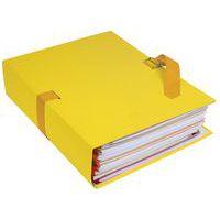 Lot de 10 chemises papier toilé à sangle dos extensible - jaune thumbnail image 2