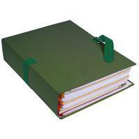 Lot de 10 chemises papier toilé à sangle dos extensible - vert foncé thumbnail image 2