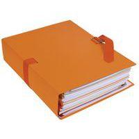 Lot de 10 chemises papier toilé à sangle dos extensible - orange thumbnail image 2