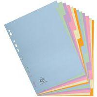 Lot de 25 Intercalaires carte pastel 170g Forever 12 positions - A4 thumbnail image 2