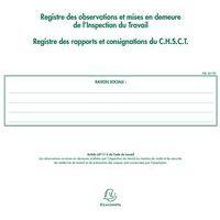 Lot de 5 Registre de l'Inspection du travail et du CHSCT - folioté - 16 pages thumbnail image 3