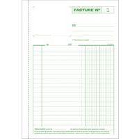 Lot de 10 Manifold Factures 21x14,8cm 50 feuillets tripli autocopiants - Image 2