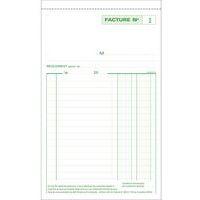 Lot de 10 Manifold Factures collé en tête 50 feuillets dupli autocopiants thumbnail image 5