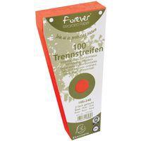 Lot de 6 Fiches Intercal. trapèz. unies perf. 105x240mm orange (x100) - Image 2