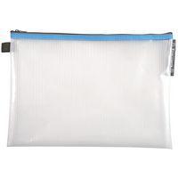Lot de 10 Pochette à fermeture éclair en plast. souple A4 col. assort. thumbnail image 3