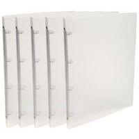 Lot de 25 Classeur 4 anneaux 15 mm PP Chromaline - A4 - Incolore - Image 2