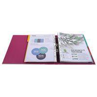 Lot de 10 Classeur à levier Prem'Touch - Dos 80mm - A4 maxi Fuchsia thumbnail image 4