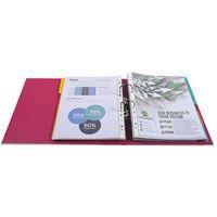Lot de 10 Classeur à levier Prem'Touch - Dos 80mm - A4 maxi Framboise thumbnail image 3