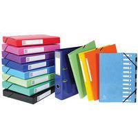 Lot de 20 Classeur à élastiques 2 anneaux 15mm Iderama - A4 - Noir - Image 2