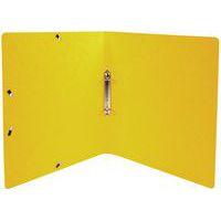 Lot de 20 Classeur à élastiques 2 anneaux 15mm Iderama - A4 - Jaune - Image 3