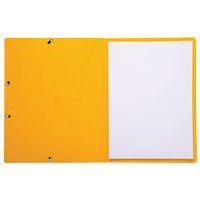 Lot de 50 chemises à élastique sans rabat carte lustrée 355gm² A4 jaune - Image 3