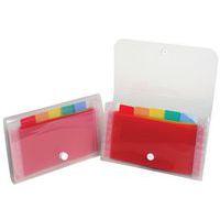 Lot de 5 Trieur pocket 6 compartiments en polypropylène Crystal - 11x18cm thumbnail image 2