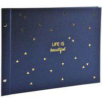Album photos à vis 40 pages noires format 37x29cm life bleu thumbnail image 3