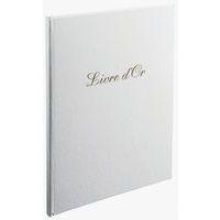 Lot de 2 livres d'or + titre 100 pages blanches 27x22cm vertical blanc - Image 2