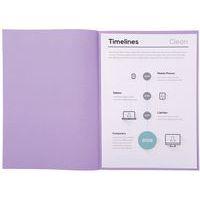 Lot de 10 paquets de 100 sous-chemisess SUPER 60 - 22x31cm lilas thumbnail image 3