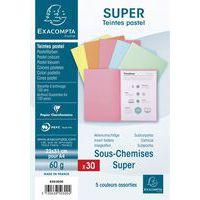 Lot de 10 paquets de 30 sous-chemisess SUPER 60 22x31cm col. assort. thumbnail image 2