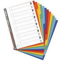 Lot de 25 Intercalaires carte lustrée 400g 12 positions - A4 thumbnail image 3