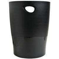 Lot de 8 Corbeille à papier ECOBIN 15 litres avec poignées noir thumbnail image 3