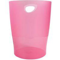 Lot de 8 Corbeille à papier 15 litres ECOBIN framboise transparent thumbnail image 2