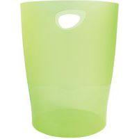 Lot de 8 Corbeille à papier 15 litres ECOBIN vert pomme transparent thumbnail image 2