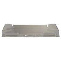 Lot de 10 Corbeille à courrier ECOTRAY gris transparent - Image 2