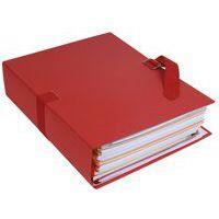 Lot de 25 chem. dos extensible papier toilé 24x32cm filmée par 5 rouge - Image 2
