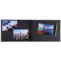 Album photos à spirales 50 pages noires 32x22cm life rouge - Image 3