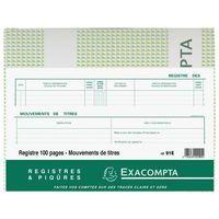 Registre 24x32cm - Mouvements de titres 100 pages - Image 3