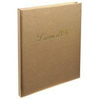 Lot de 5 livres d'or Balacron + titre 140 pages blanches 21x19cm vertical bleu thumbnail image 5