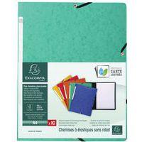 Lot de 50 chemises à élastique sans rabat carte lustrée 355gm² A4 noir thumbnail image 3