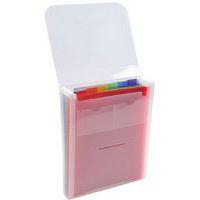 Lot de 5 Trieur valisette vertical 6 compartiments Crystal - A4 - Image 3