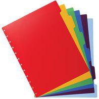 Intercalaires polypropylènes couleurs pour porte-vues à anneaux thumbnail image 2