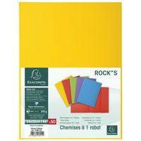 Lot de 5 paquets de 50 chemisess 1 rabat ROCK''S 210 - 24x32cm citron thumbnail image 3