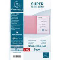 Lot de 10 paquets de 100 sous-chemisess SUPER 60 - 22x31cm bleu thumbnail image 3