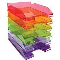 Lot de 6 Corbeille à courrier MIDI-COMBO bleu transparent - Image 2