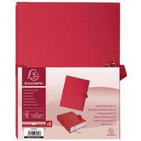 Lot de 25 chem. dos extensible papier toilé 24x32cm filmée par 5 rouge - Image 3