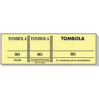 Lot de 100 Bloc tombola 100 feuillets numérotés de 3 volets thumbnail image 2