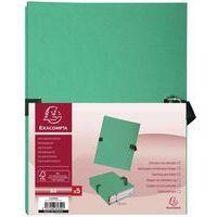 Lot de 25 chem. dos extens. pap. toilé 24x32cm filmée par 5 vert clair - Image 2