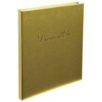 Lot de 5 livres d'or Balacron + titre 140 pages blanches 21x19cm vertical bleu thumbnail image 4